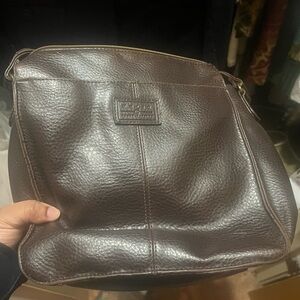 Brown Leather Crossbody Bag - Relic